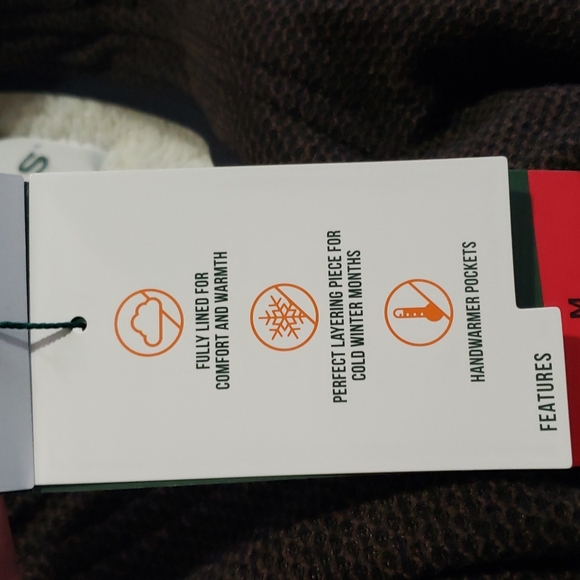 Orvis Mens Brown 1/4 Zip Pullover sweater - Picture 8 of 10